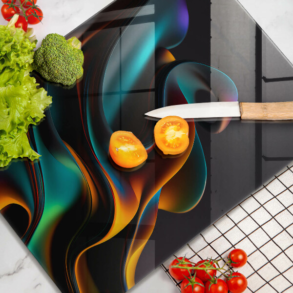 Tűzhely fedőlap Színes absztrakció