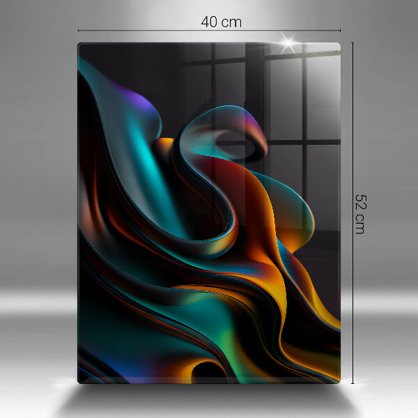 Tűzhely fedőlap Színes absztrakció