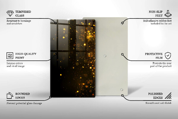 Tűzhely fedőlap Arany csillogás