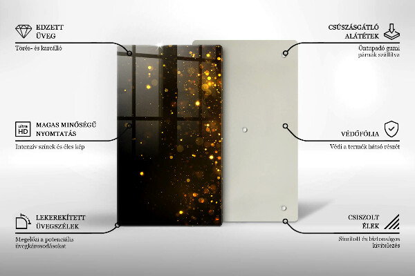 Tűzhely fedőlap Arany csillogás