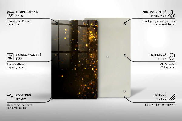 Tűzhely fedőlap Arany csillogás