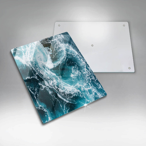 Tűzhely fedőlap Habzó vízhullámok