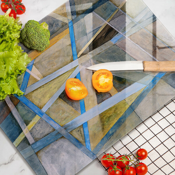 Tűzhely fedőlap Festett vonalak absztrakció