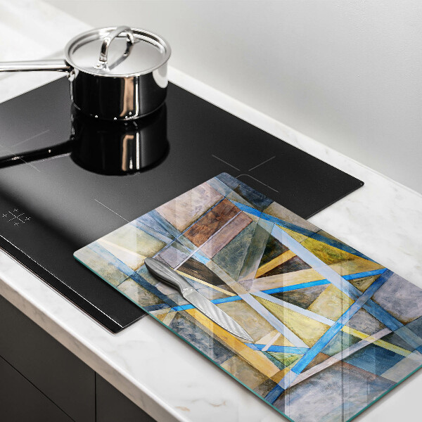 Tűzhely fedőlap Festett vonalak absztrakció