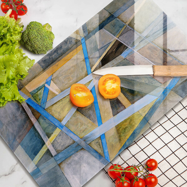 Tűzhely fedőlap Festett vonalak absztrakció