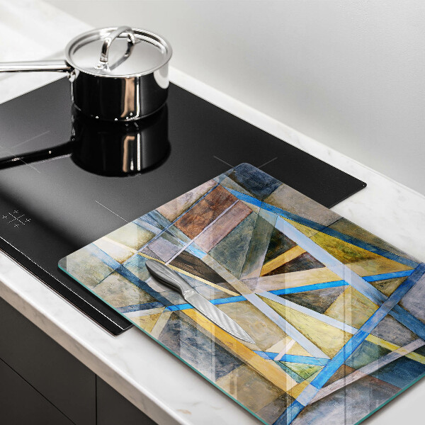 Tűzhely fedőlap Festett vonalak absztrakció