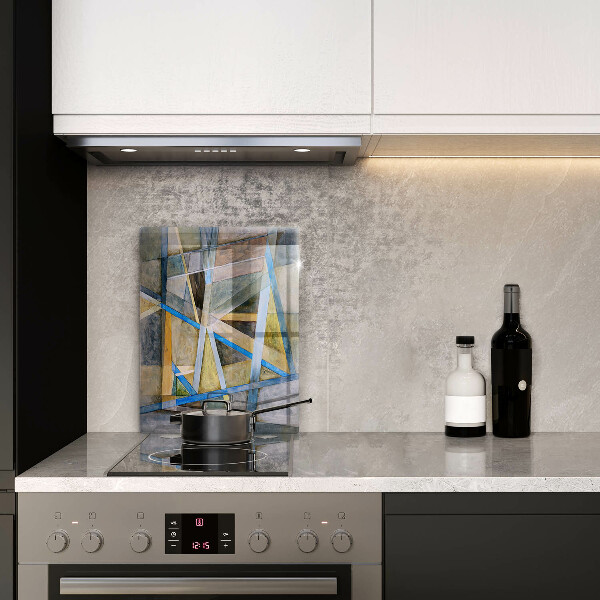 Tűzhely fedőlap Festett vonalak absztrakció