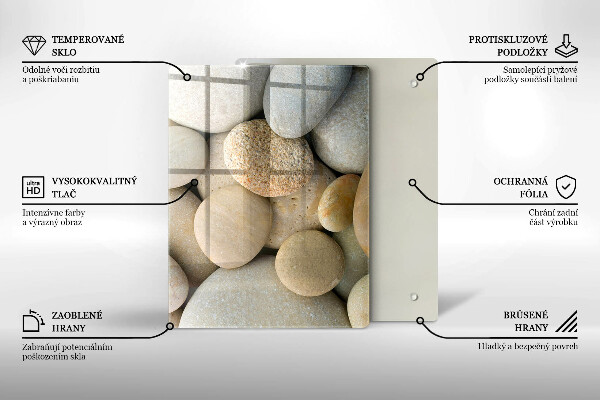 Tűzhely fedőlap Ovális kövek mintája