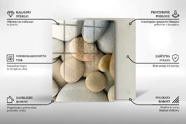 Tűzhely fedőlap Ovális kövek mintája