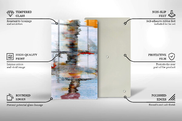 Tűzhely fedőlap Absztrakciós festékek