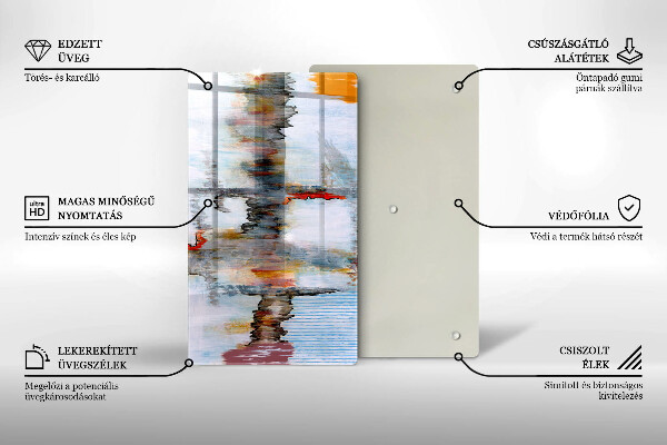 Tűzhely fedőlap Absztrakciós festékek