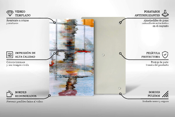 Tűzhely fedőlap Absztrakciós festékek