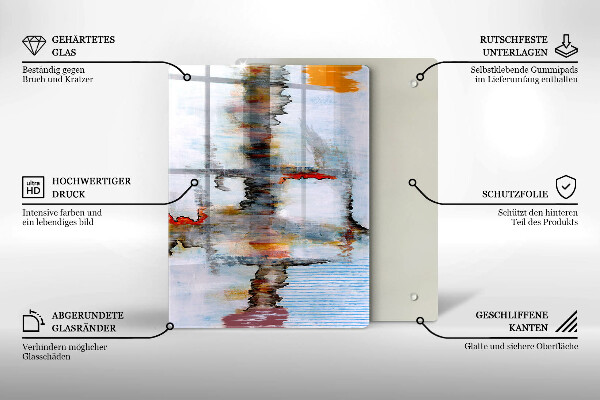 Tűzhely fedőlap Absztrakciós festékek