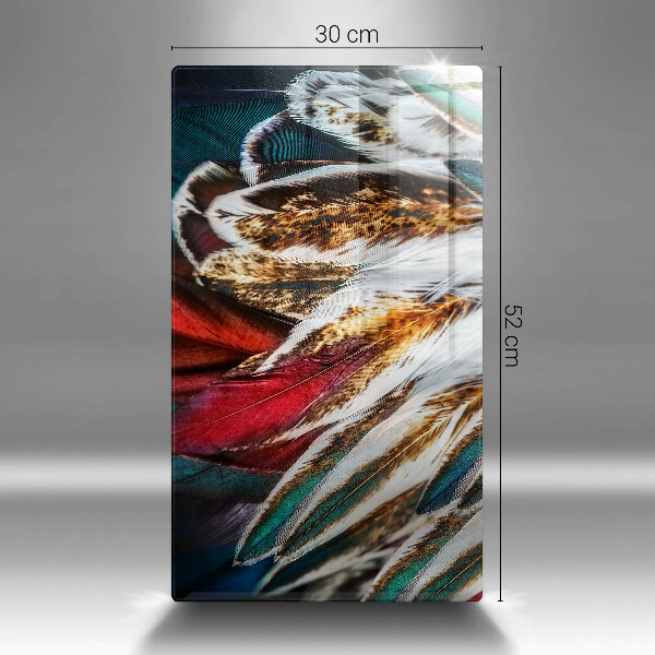 Tűzhely fedőlap Boho madártollak