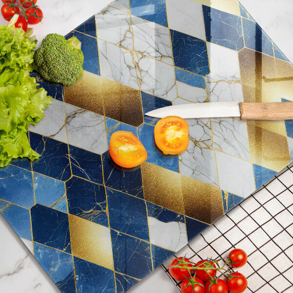 Tűzhely fedőlap Arany márványrombuszok