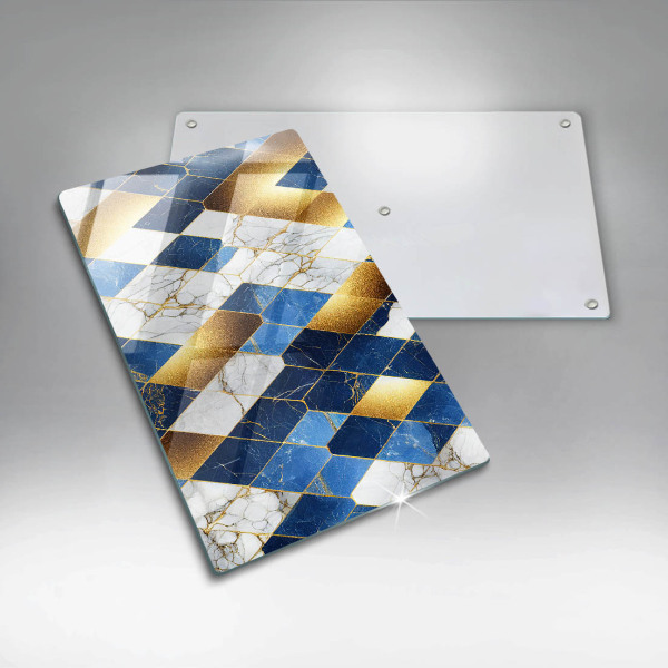 Tűzhely fedőlap Arany márványrombuszok