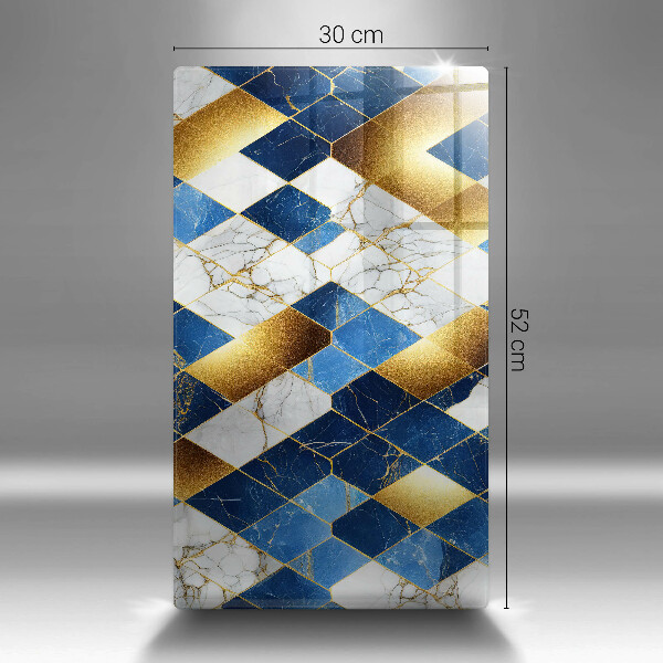 Tűzhely fedőlap Arany márványrombuszok