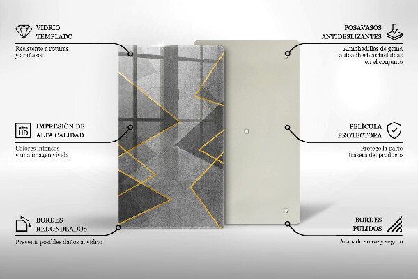 Tűzhely fedőlap Éles formák