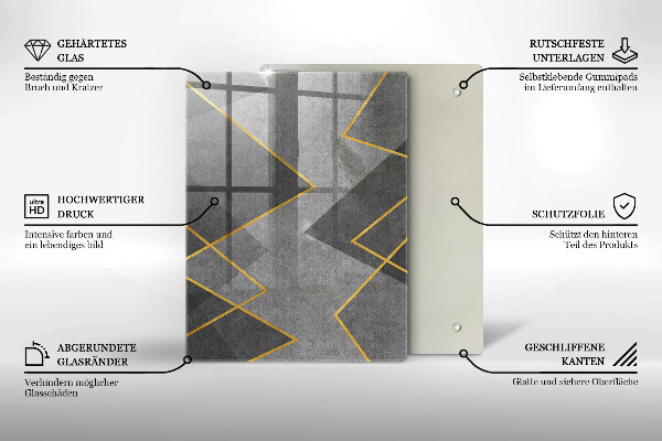 Tűzhely fedőlap Éles formák