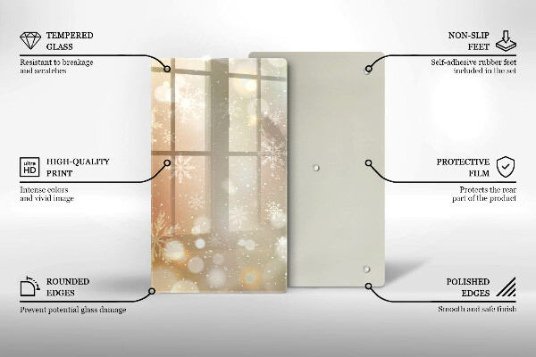 Tűzhely fedőlap Hópelyhek