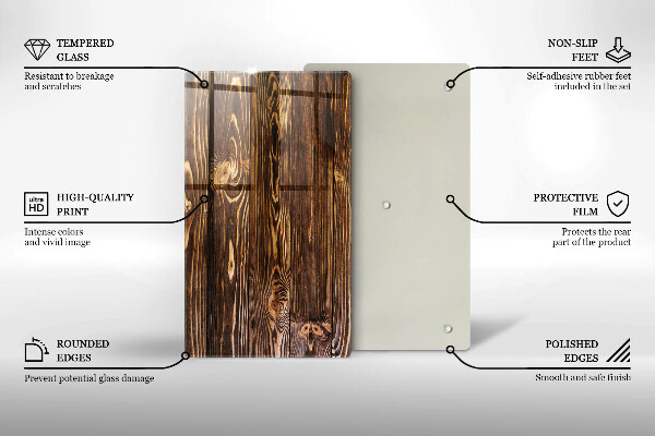 Tűzhely fedőlap Fa textúra