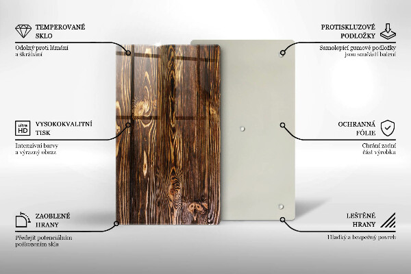 Tűzhely fedőlap Fa textúra