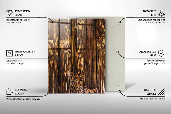 Tűzhely fedőlap Fa textúra