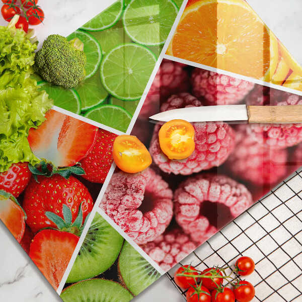 Tűzhely fedőlap Színes gyümölcsök