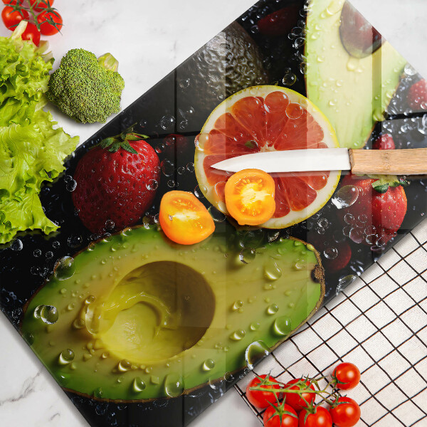 Tűzhely fedőlap Gyümölcsök és zöldségek