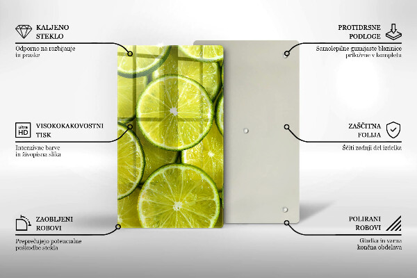 Tűzhely fedőlap Lime szeletek