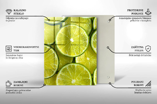 Tűzhely fedőlap Lime szeletek