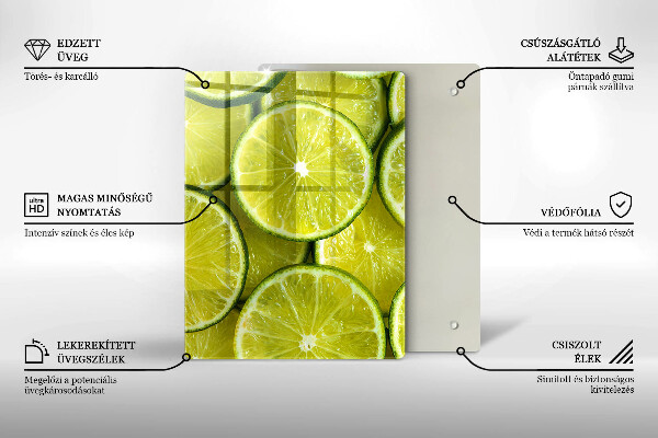 Tűzhely fedőlap Lime szeletek