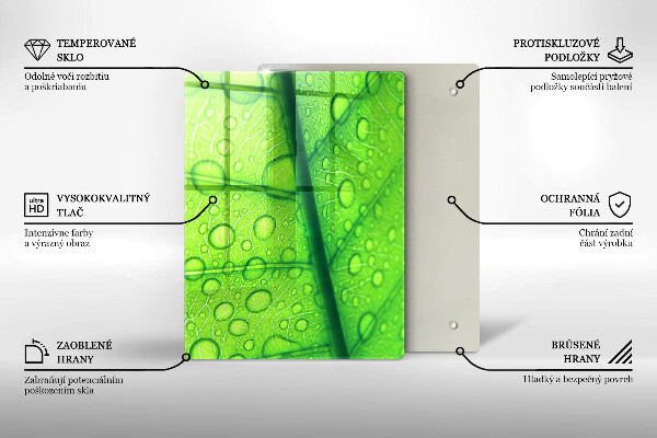 Tűzhely fedőlap Közeli kép egy levélről