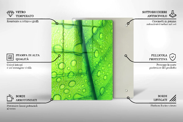 Tűzhely fedőlap Közeli kép egy levélről
