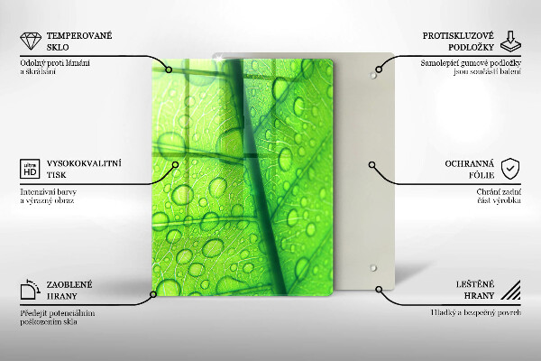 Tűzhely fedőlap Közeli kép egy levélről