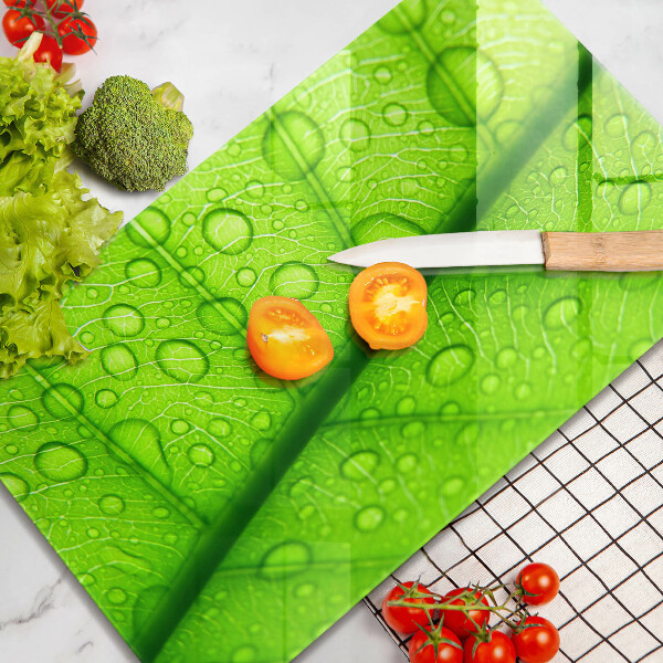 Tűzhely fedőlap Közeli kép egy levélről