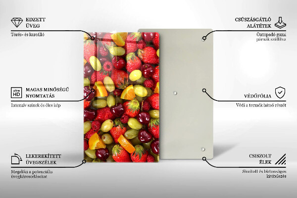 Tűzhely fedőlap Nyári gyümölcsök