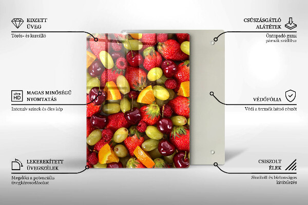 Tűzhely fedőlap Nyári gyümölcsök