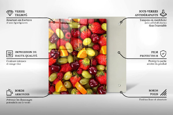 Tűzhely fedőlap Nyári gyümölcsök