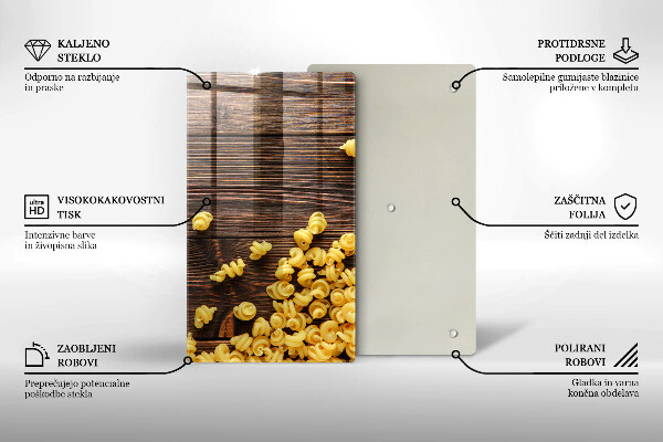 Tűzhely fedőlap Tészta az asztalon