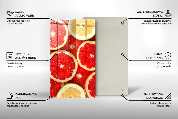 Tűzhely fedőlap Grapefruit szeletek