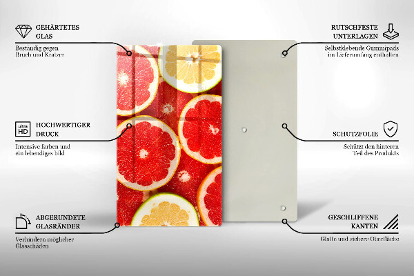 Tűzhely fedőlap Grapefruit szeletek