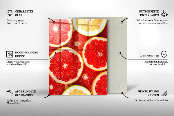 Tűzhely fedőlap Grapefruit szeletek