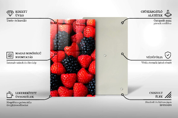 Tűzhely fedőlap Málna és szeder