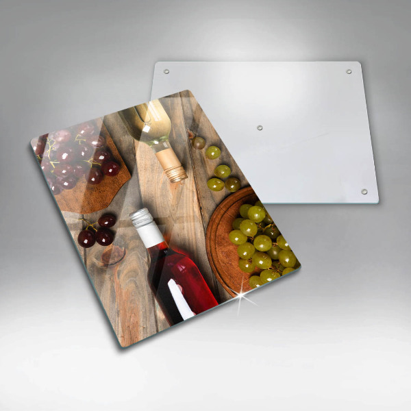 Tűzhely fedőlap Borosüvegek és szőlő