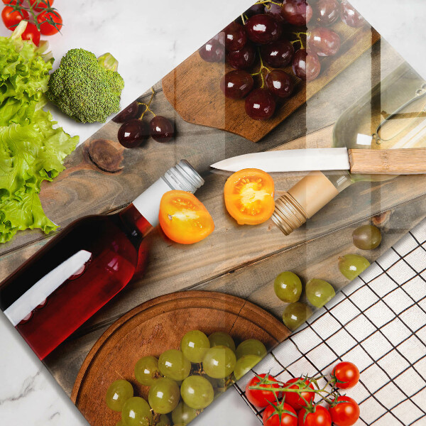 Tűzhely fedőlap Borosüvegek és szőlő