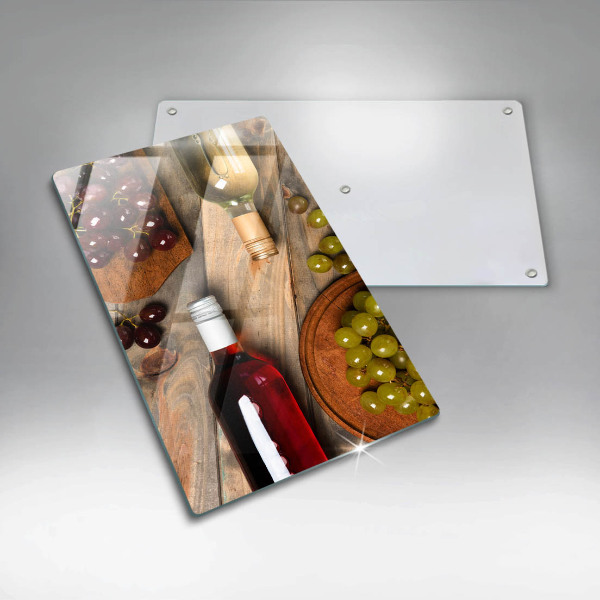 Tűzhely fedőlap Borosüvegek és szőlő