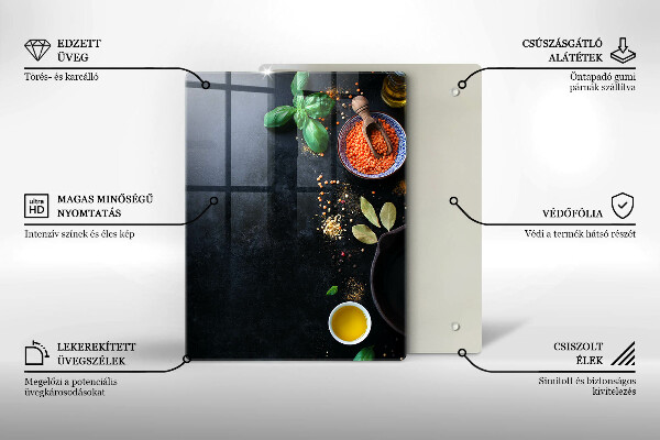 Tűzhely fedőlap Fűszertálak