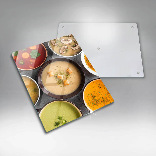 Tűzhely fedőlap Színes levesek