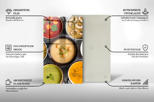 Tűzhely fedőlap Színes levesek